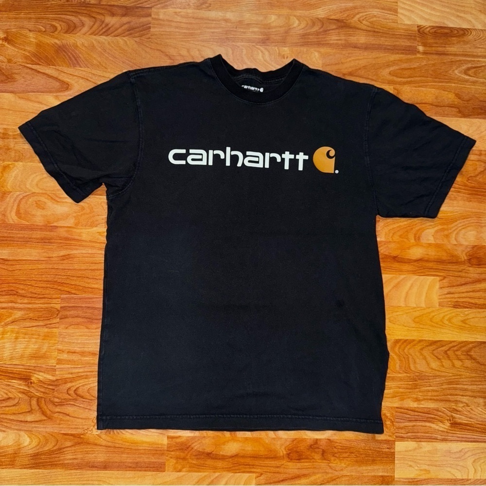 Carhartt T Shirt Mens M Loose Fit Short Sleeve Crew Neck Big Logo Spellout Read